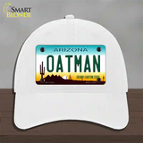 Oatman Arizona Novelty License Plate Hat Tag Unconstructed Cotton / White