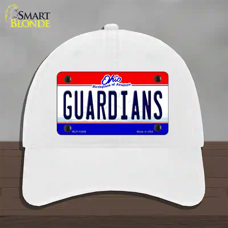 Guardians Ohio Aviation Novelty License Plate Hat Tag Unconstructed Cotton / White