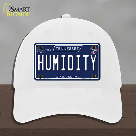 Humidity Tennessee Blue Novelty License Plate Hat Tag Unconstructed Cotton / White