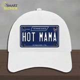 Hot Mama Tennessee Blue Novelty License Plate Hat Tag Unconstructed Cotton / White