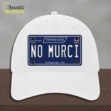 No Murci Tennessee Blue Novelty License Plate Hat Tag Unconstructed Cotton / White