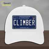 Climber Tennessee Blue Novelty License Plate Hat Tag Unconstructed Cotton / White