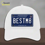 Best M8 Tennessee Blue Novelty License Plate Hat Tag Unconstructed Cotton / White