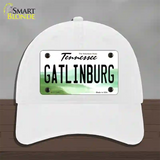 Gatlinburg Tennessee Novelty License Plate Hat Tag Unconstructed Cotton / White