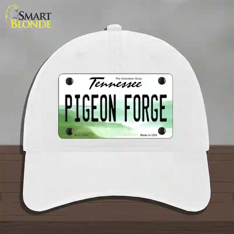 Pigeon Forge Tennessee Novelty License Plate Hat Tag Unconstructed Cotton / White