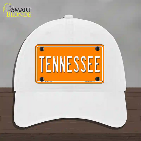 Tennessee Orange Novelty License Plate Hat Tag Unconstructed Cotton / White