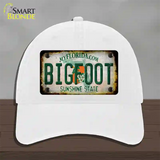 Bigfoot Florida Novelty License Plate Hat Tag Unconstructed Cotton / White