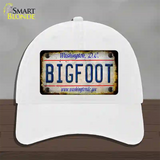 Bigfoot Washington DC Novelty License Plate Hat Tag Unconstructed Cotton / White