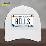 Bills New York Excelsior Novelty License Plate Hat Unconstructed Cotton / White