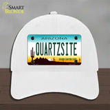 Quartzsite Arizona State Background Novelty License Plate Hat Unconstructed Cotton / White