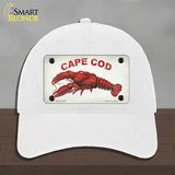 Cape Cod Lobster Novelty License Plate Hat Unconstructed Cotton / White