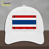 Thailand Flag Novelty License Plate Hat Unconstructed Cotton / White