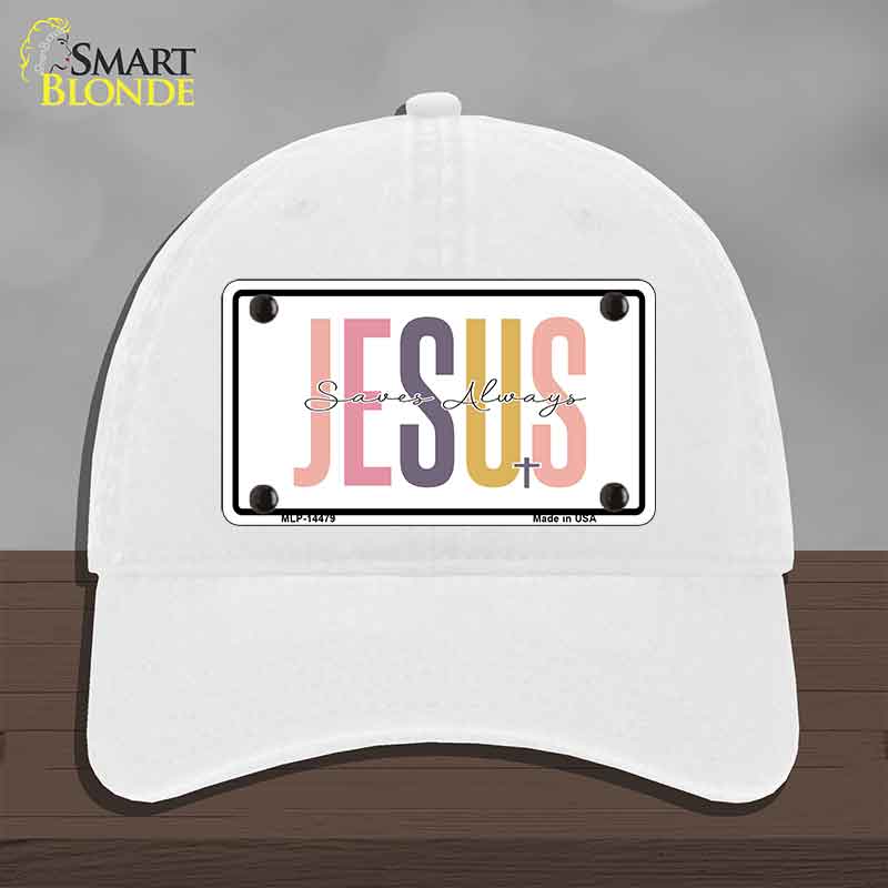 Jesus Saves Always Novelty License Plate Hat HAT-MLP-14479