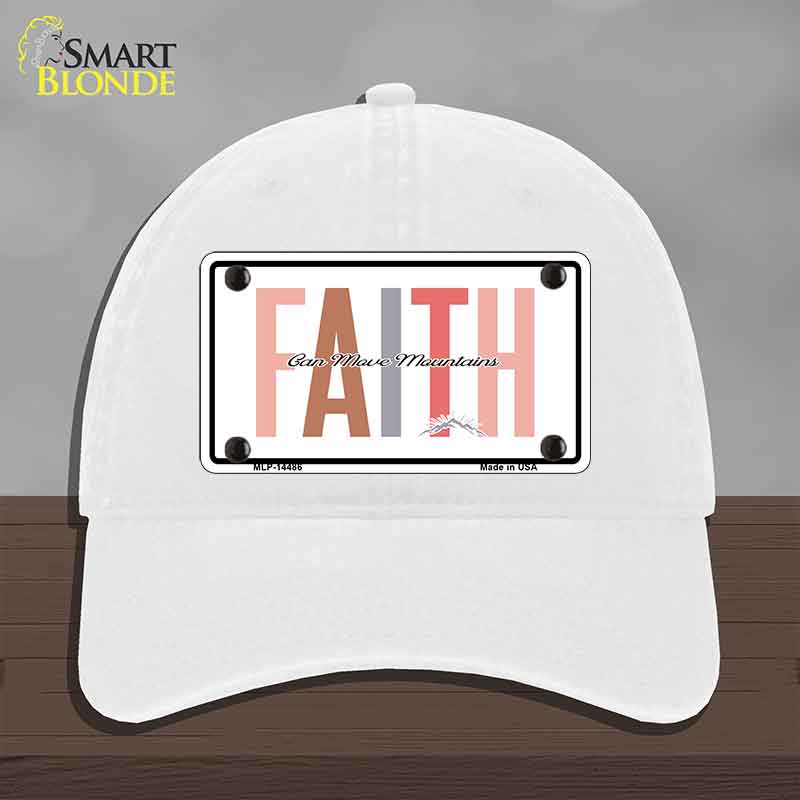 Faith Can Move Mountains Novelty License Plate Hat HAT-MLP-14486