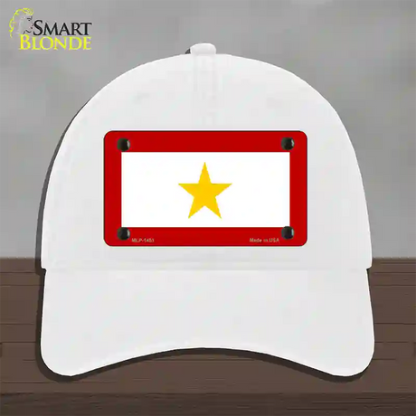 Gold Star Mother One Novelty License Plate Hat Unconstructed Cotton / White