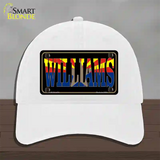 Williams Arizona State Flag Novelty License Plate Hat Unconstructed Cotton / White