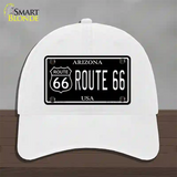 Route 66 Arizona Black Novelty License Plate Hat Unconstructed Cotton / White