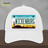 Wickenburg Arizona Novelty License Plate Hat Unconstructed Cotton / White