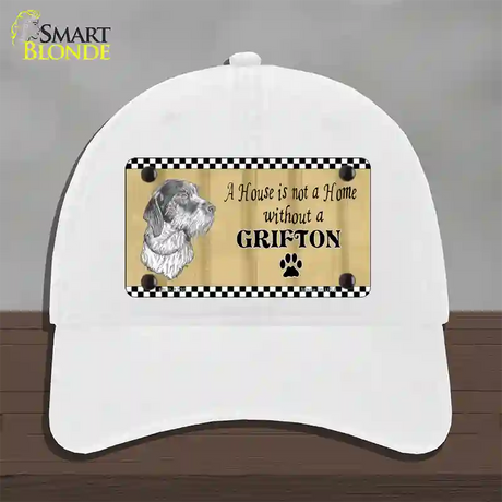 Pencil Sketch Grifton Novelty License Plate Hat Unconstructed Cotton / White