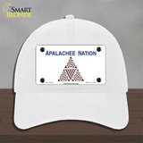 Apalachee Nation Flag Novelty License Plate Hat Unconstructed Cotton / White