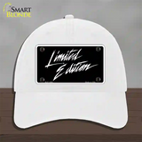 Limited Edition Novelty License Plate Hat Unconstructed Cotton / White