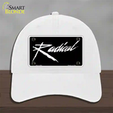 Radical Novelty License Plate Hat Unconstructed Cotton / White