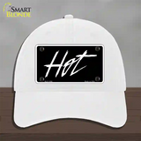 Hot Novelty License Plate Hat Unconstructed Cotton / White