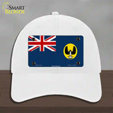 South Australia Flag Novelty License Plate Hat Unconstructed Cotton / White