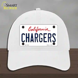 Chargers California State Novelty License Plate Hat Unconstructed Cotton / White