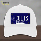 Colts Indiana State Novelty License Plate Hat Unconstructed Cotton / White