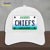 Chiefs Missouri State Novelty License Plate Hat Unconstructed Cotton / White