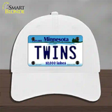 Twins Minnesota State Novelty License Plate Hat Unconstructed Cotton / White