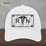 RN Novelty License Plate Hat Unconstructed Cotton / White