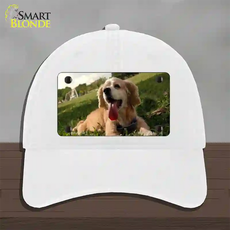 Cocker Spaniel Dog Novelty License Plate Hat Unconstructed Cotton / White