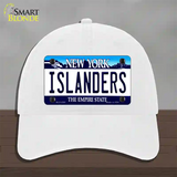 Islanders New York State Novelty License Plate Hat Unconstructed Cotton / White