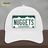 Nuggets Colorado State Novelty License Plate Hat Unconstructed Cotton / White