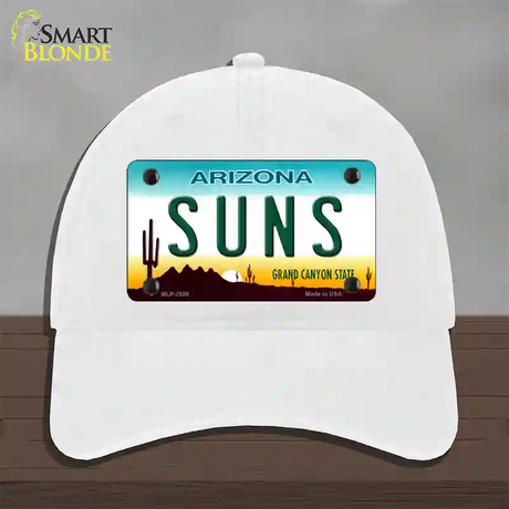 Suns Arizona State Novelty License Plate Hat Unconstructed Cotton / White