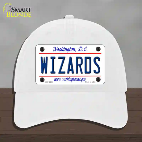 Wizards Washington DC State Novelty License Plate Hat Unconstructed Cotton / White