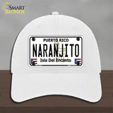 Naranjito Puerto Rico Novelty License Plate Hat Unconstructed Cotton / White