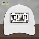 Vega Alta Puerto Rico Novelty License Plate Hat Unconstructed Cotton / White