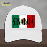 Sinaloa Novelty License Plate Hat Unconstructed Cotton / White