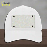 Fish Scale Novelty License Plate Hat Unconstructed Cotton / White