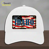 Idaho USA Novelty License Plate Hat Unconstructed Cotton / White