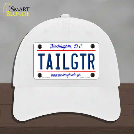 Tailgtr Washington DC Novelty License Plate Hat Unconstructed Cotton / White