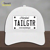 Tailgtr Maryland Novelty License Plate Hat Unconstructed Cotton / White