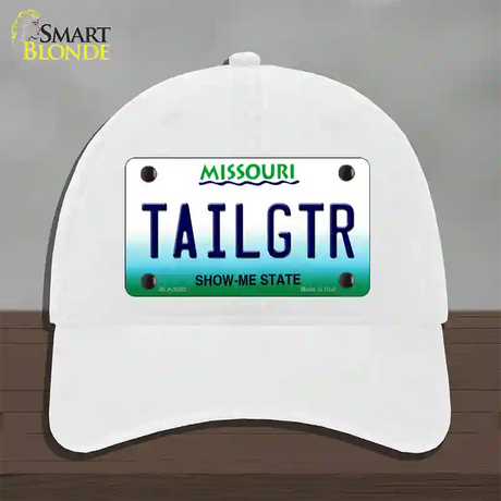 Tailgtr Missouri Novelty License Plate Hat Unconstructed Cotton / White