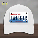 Tailgtr Washington Novelty License Plate Hat Unconstructed Cotton / White