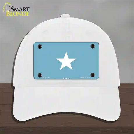 Somalia Flag Novelty License Plate Hat Unconstructed Cotton / White