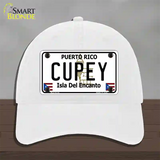 Cupey Puerto Rico Novelty License Plate Hat Unconstructed Cotton / White