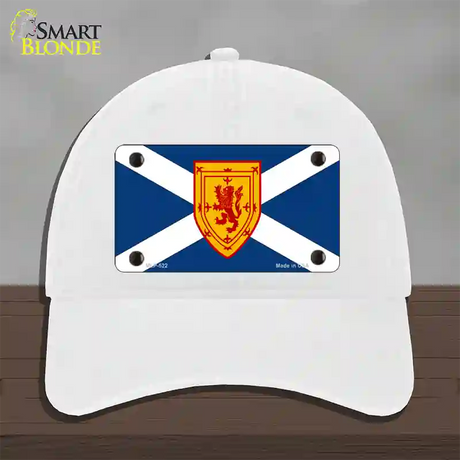 Scotland St Andrews Flag Novelty License Plate Hat Unconstructed Cotton / White